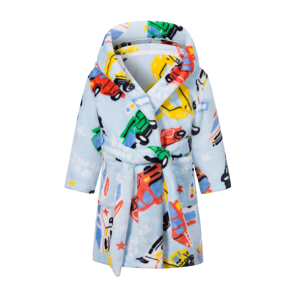 European And American Children's Bathrobes Flannel