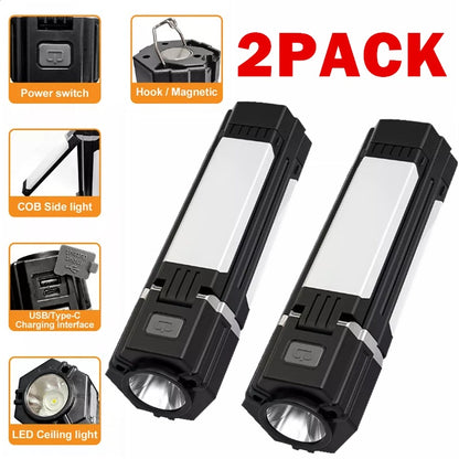 Portable LED Camping Lamp Torch Rechargeable Lantern Night Tent  Light