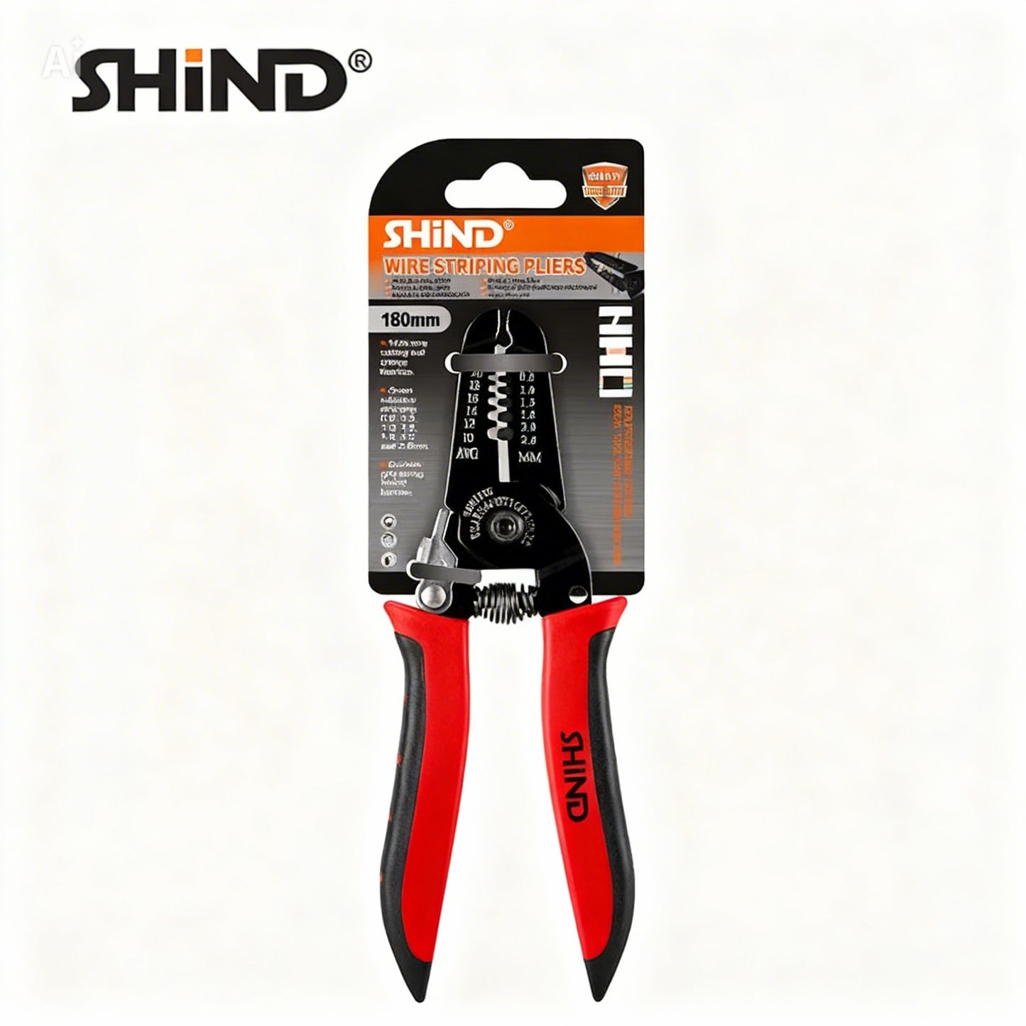 Wire Cable Cutter and Stripper Pliers Tool 10-22AWG (0.6-2.6mm)