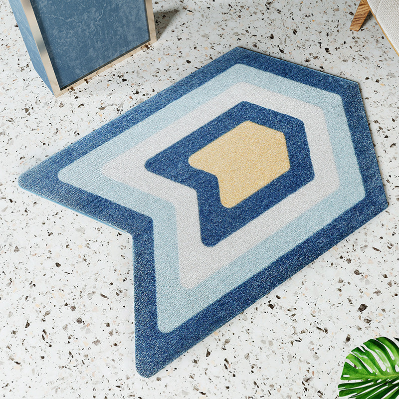 Geometric Pattern Absorbent Floor Mat – Non-Slip, Quick-Drying Entry & Bathroom Rug