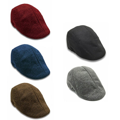 UK Mens Boys Hat Country Peaky Golf Driving Cabbie Hat Caps Retro Flat Cap Beret