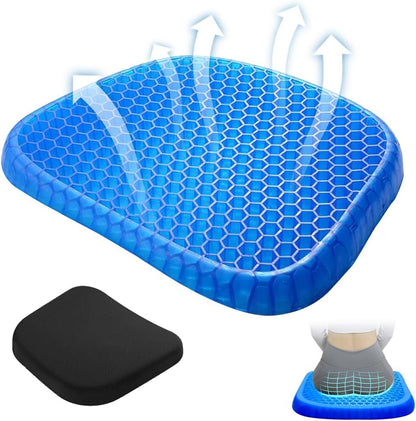 Honeycomb Breathable Gel Seat Cushion Double Thick Egg Sitting Pad Mat Non-Slip