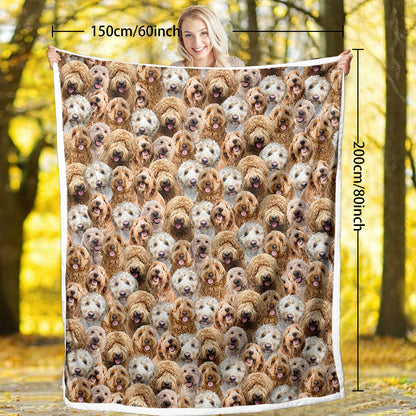 Cockapoos Fleece Blanket Fuzzy Blanket For Kids Adults Cute Puppy Cockapoos Throw Blanket Puppy Dog Animal Pattern Sherpa Blankets Cockapoos Gifts For Women