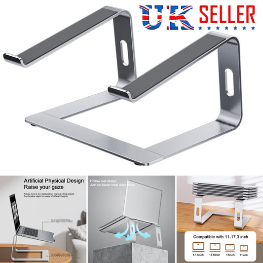 Laptop Tablet Stand Metal Portable Riser Bracket Hold Desk Table Mount 11-17