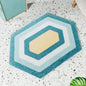Geometric Pattern Absorbent Floor Mat – Non-Slip, Quick-Drying Entry & Bathroom Rug