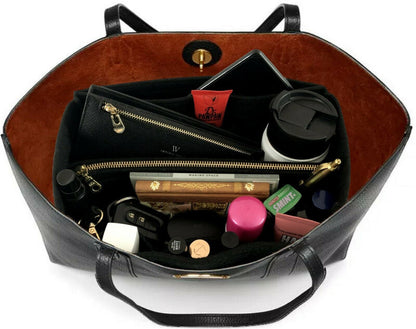 Women Ace Organizer Handbag Felt Travel Bag Insert Liner Makeup Organiser Pouch