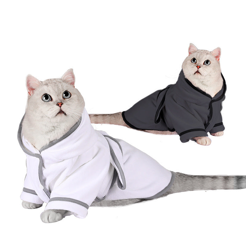 Pet Clothes For Winter, Warm Pajamas For Small And Large Dogs, Cat And Dog Bathrobes, Absorbent Four-legged Clothes