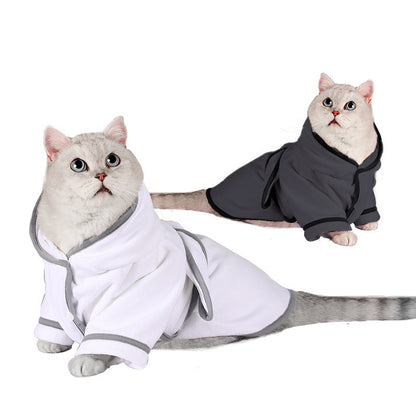 Pet Clothes For Winter, Warm Pajamas For Small And Large Dogs, Cat And Dog Bathrobes, Absorbent Four-legged Clothes