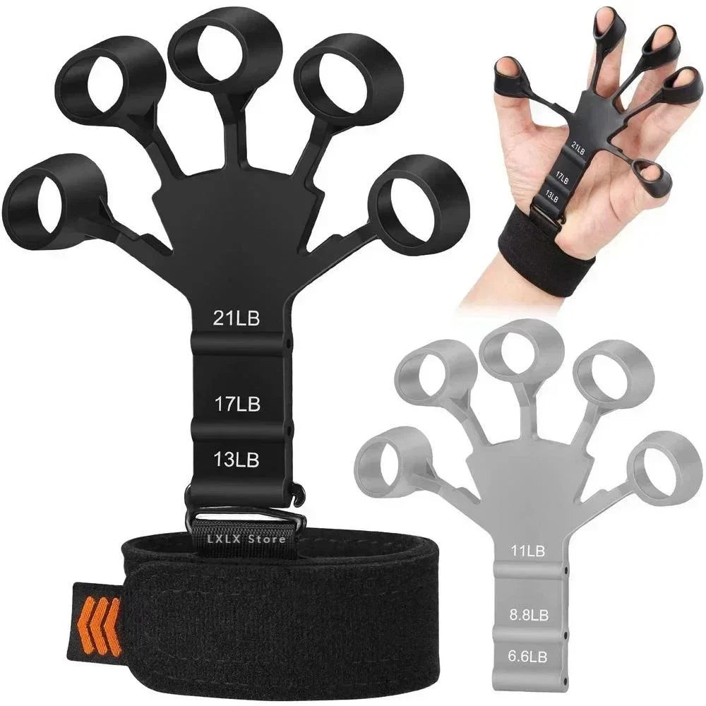 Finger Hand Exerciser Strengthener Adjustable Wrist Forearm Grip Trainer Sports