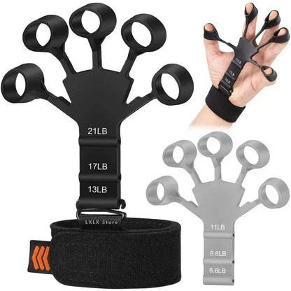 Finger Hand Exerciser Strengthener Adjustable Wrist Forearm Grip Trainer Sports