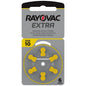 Rayovac Extra Advanced size 10 PR70 Hearing Aid Batteries 1.45V Zinc Air 6bl