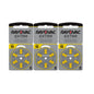 Rayovac Extra Advanced size 10 PR70 Hearing Aid Batteries 1.45V Zinc Air 6bl