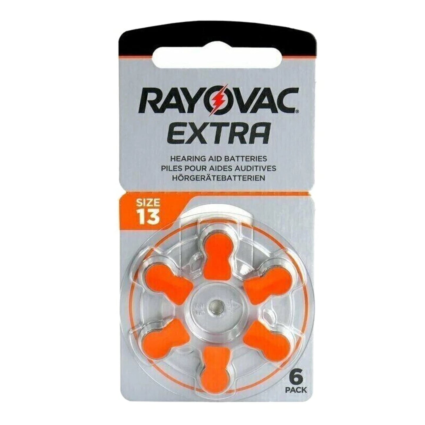 Rayovac Extra Advanced Size 13 Orange Hearing Aid Batteries Zinc Air Exp Long Life