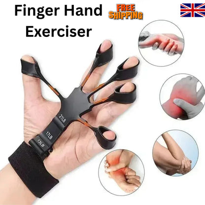 Finger Hand Exerciser Strengthener Adjustable Wrist Forearm Grip Trainer Sports