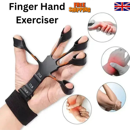 Finger Hand Exerciser Strengthener Adjustable Wrist Forearm Grip Trainer Sports