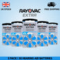 Rayovac Extra Advanced Size 675 Hearing Aid Batteries Blue - Zinc Air PR44