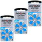 Rayovac Extra Advanced Size 675 Hearing Aid Batteries Blue - Zinc Air PR44